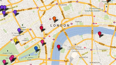 London Places Of Interest Map Cammi Corinna