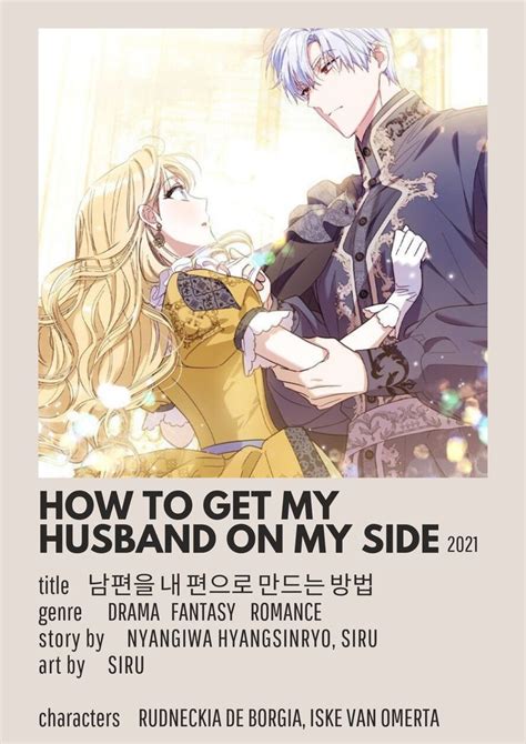 How To Get My Husband On My Side Webtoon Minimalist Poster Manhwa