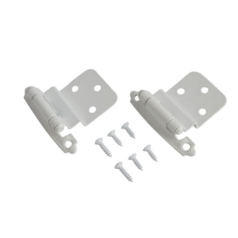 Reliabilt 2 Pack 200 Degree Opening White Self Closing Inset Cabinet