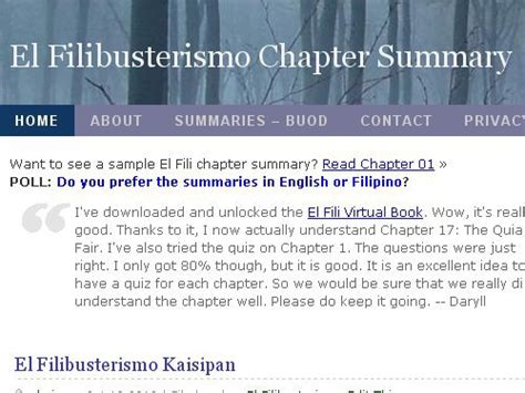 💋 El Filibusterismo Chapter Summary The Life And Works Of Rizal El