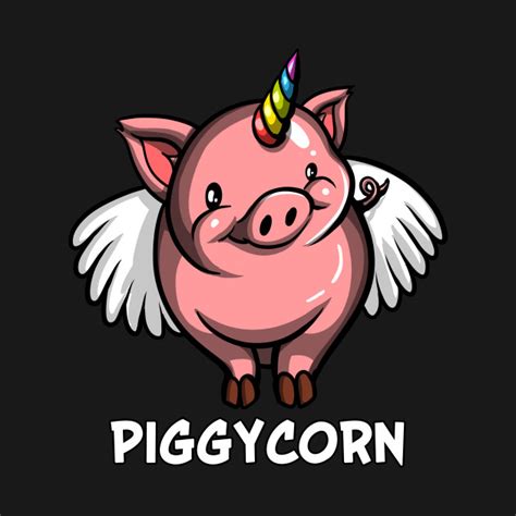 Piggycorn Funny Flying Pig Unicorn Piggycorn Pig Unicorn T Shirt