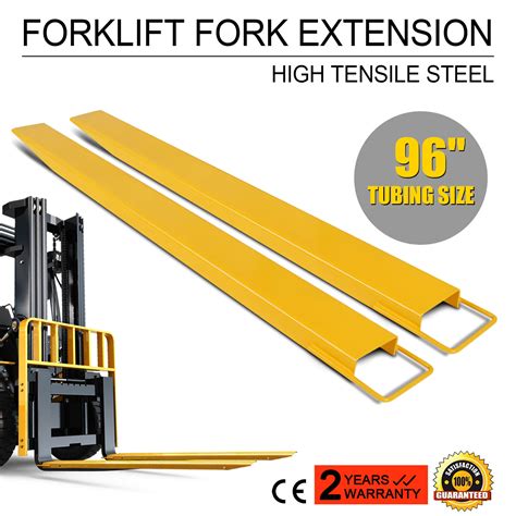 96 Forklift Pallet Fork Extensions Pair Lift Truck Lifting Steel
