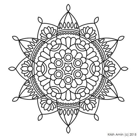 Mandala Art Practice Sheets Pdf : Simple mandala designs are used in