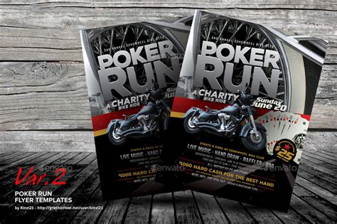poker run flyer templates  kinzi graphicriver