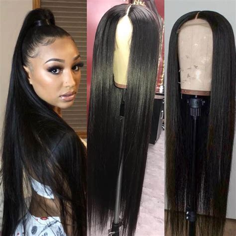 16 40 Inch Long Straight Lace Front Wigs Human Hair Asteriahair