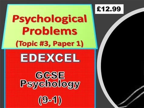 Edexcel Gcse Psychology 9 1 Psychological Problems Paper 1