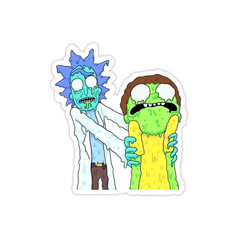 Rick And Morty Melting Theqaafshop