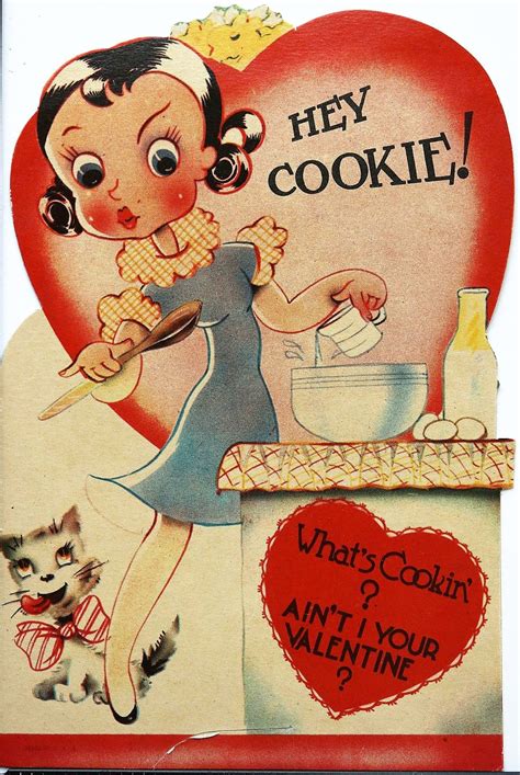 Vintage Valentine Hey Cookie Vintage Valentine Cards Valentine