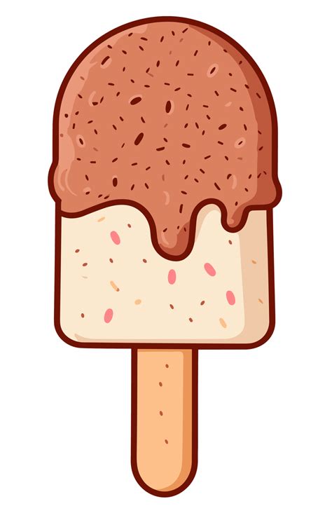 Ice Cream Popsicle Clip Art Isolated On Transparent Background Ai