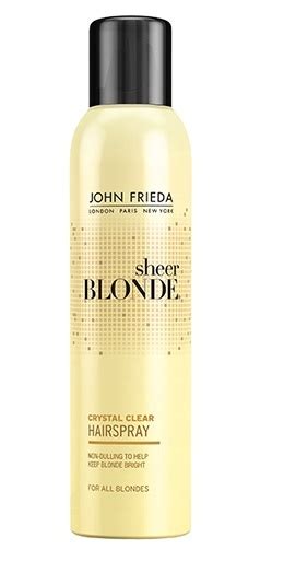 Buy John Frieda Sheer Blonde Crystal Clear Shape And Shimmer Hairspray 240g At Mighty Ape Nz