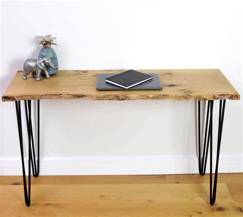 Pippy Oak Live Edge Desk Console Table Serenity Roots Furniture