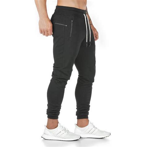 Joggers Sweatpants Mens Slim Casual Pants Solid Color Gyms Workout