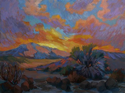 Desert Sunrise Painting By Diane Mcclary Fine Art America