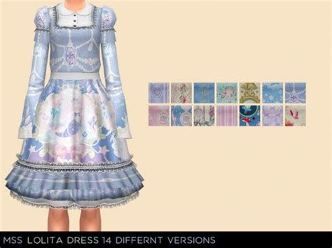 Lolita Dress By Midnightskysims At Simsworkshop Sims 4 Updates