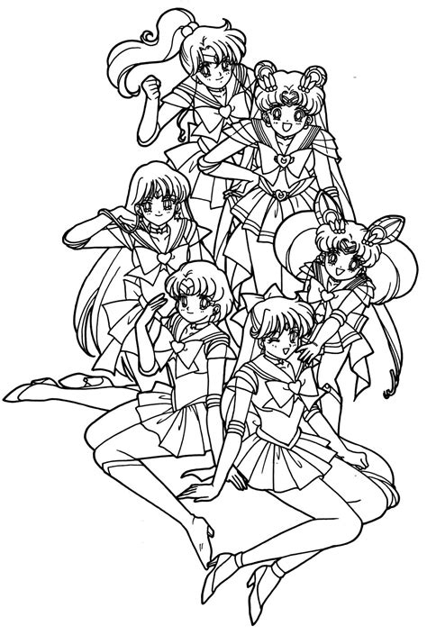Sailor Moon Printables Printable Coloring Pages