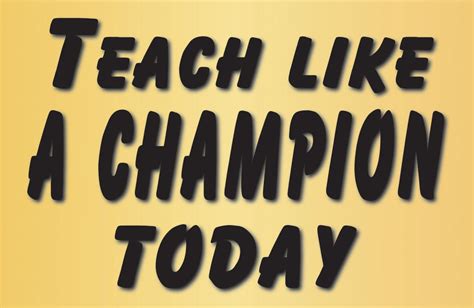 Teach Like a Champion Sign by ChampionAwards on Etsy | Teach like a champion, Teaching, Champion