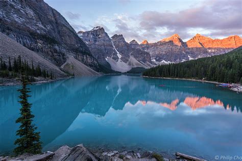 Sunrise At Moraine Lake Photograph By Philip Cho