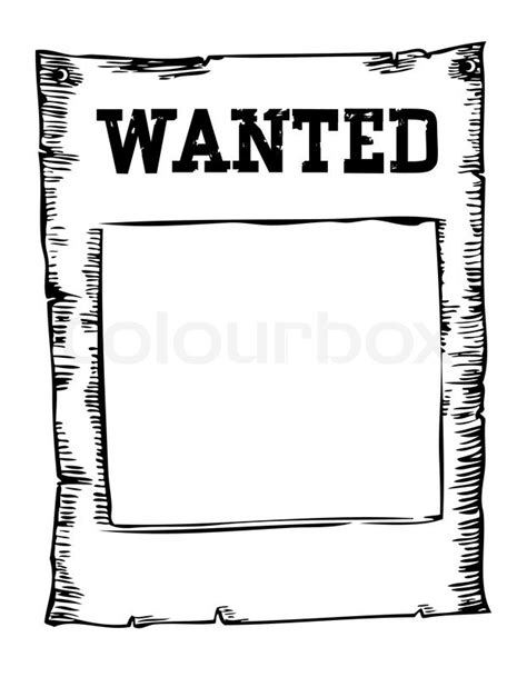 Black And White Wanted Poster Template