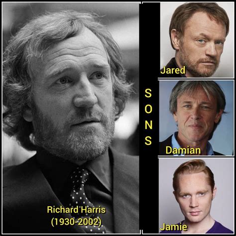 Richard Harris And His Three Sons Hollywood Stars Famous People People