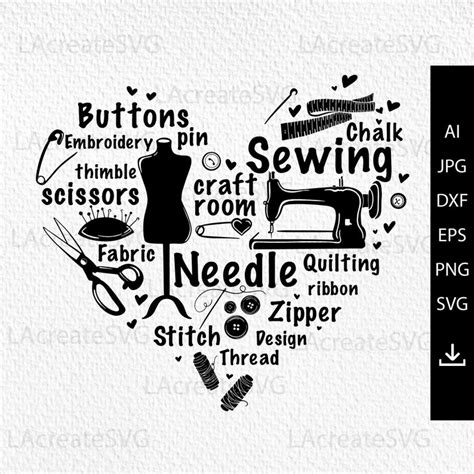 Sewing Svg Files For Cricut Sewing Bundle Design Svg Craft Room