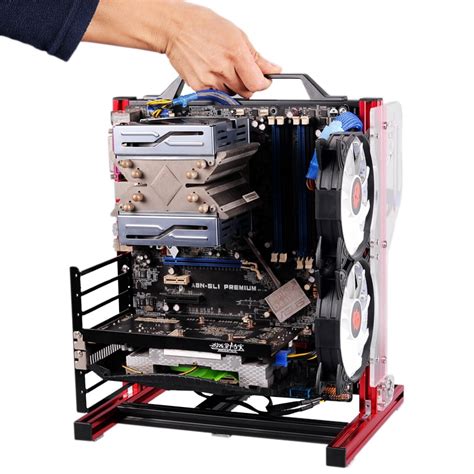 Portable Vertical Pc Open Air Test Bench Open Frame Computer Stand Case