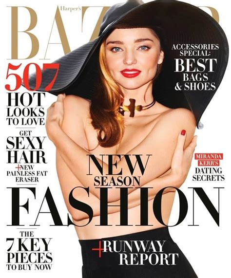 Best Cover Magazine Miranda Kerr Harpers Bazaar February Codesign Magazine Daily