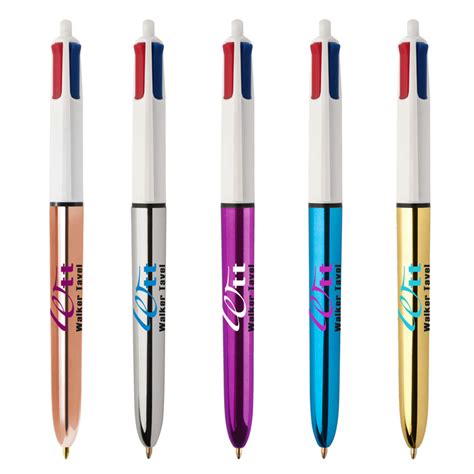 4imprintie Bic 4 Colour Pen Shine Barrel 300821s
