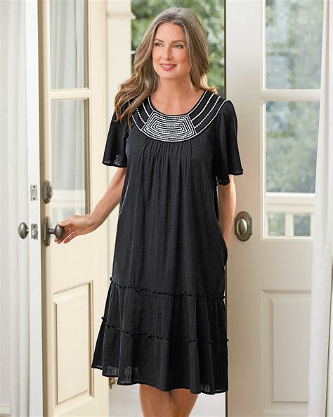 Tiered Crinkle Lounge Dress 19798 Dresses Lounge Dress Patio Dress