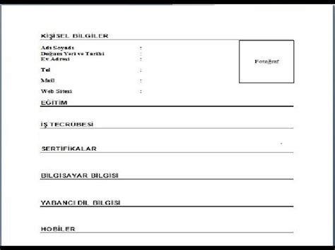 Faturalandırılabilir Kahretsin ikinci el güvenlik cv hazırlama formu