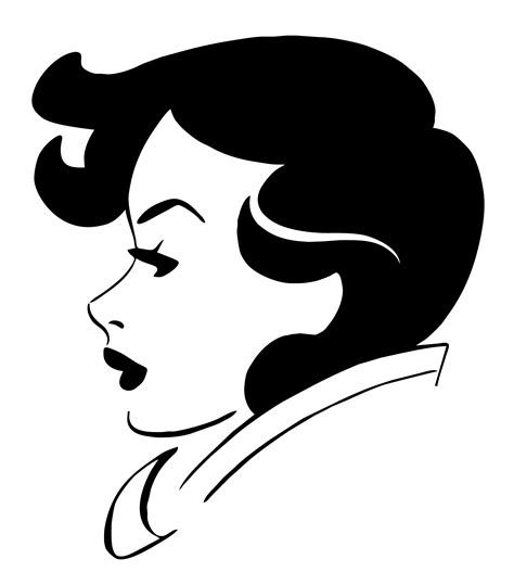 Woman Face Outline Clip Art Library