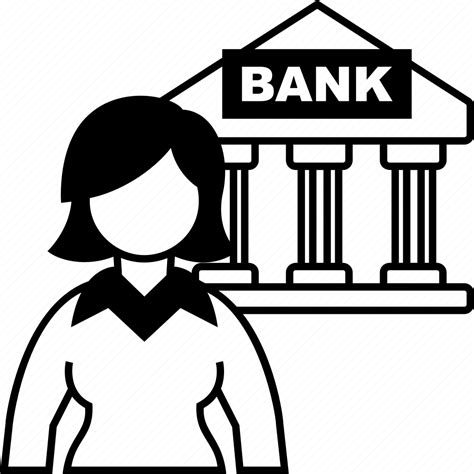 Bank Banking Business Woman Icon Download On Iconfinder