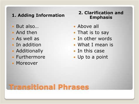Ppt Transitional Phrases Powerpoint Presentation Free Download Id
