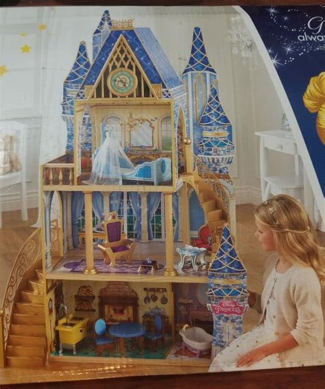 Kidkraft Disney Princess Cinderella Royal Dreams Dollhouse Open Box