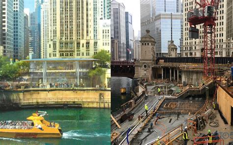 Apples New Stunning Flagship Waterfront Retail Store In Chicago Begins