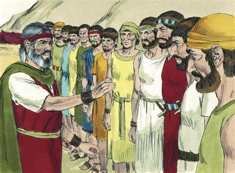 Moses Send Out The 12 Spies Numbers 13 14 Joshua And Caleb Bible