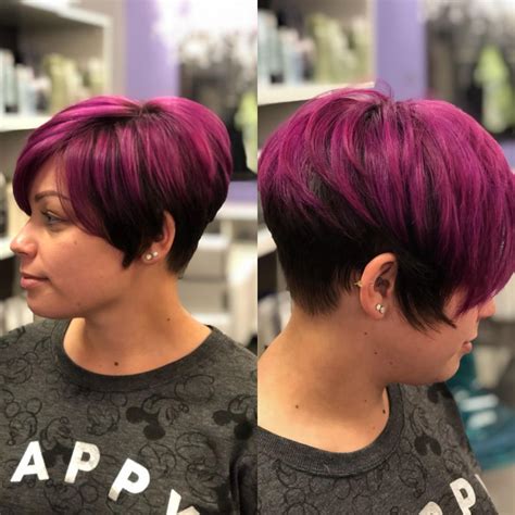 Magenta Pixie Cool Hair Color Hair Styles Pixie Hairstyles