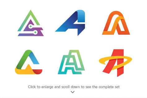 6 Best Of Letter A Logos Creative Logo Templates Creative Market