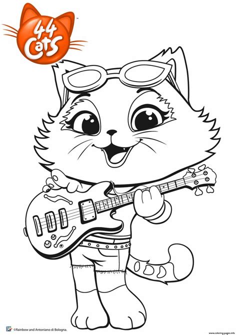 Downloadable sheets, print & color, educational activities for children | 44 cats skip to main content Print Milady Rock 44 Cats coloring pages | Cat coloring ...