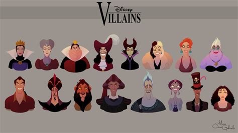 Disney Villains Collection Work In Progress By Mariooscargabriele On