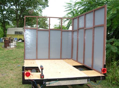 Build Your Own Enclosed Trailer Using A Pop-Up Camper Frame: Assembling The Sides Of The ...