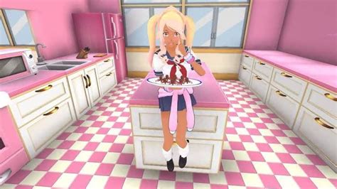 Kokoro Momoiro Na Cozinha Yandere Simulator Fan Art Yandere Yandere