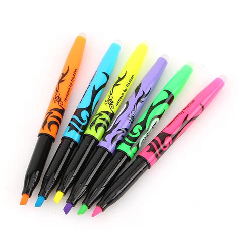 1pcslot Friction Fluorescent Pen Highlighter Pen For Drawing Free