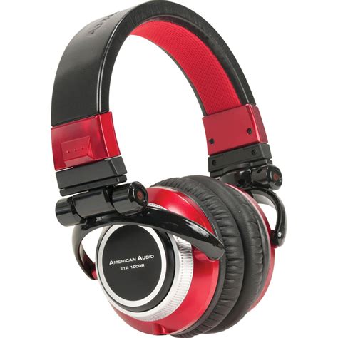 American Audio Etr 1000 Headphones Metallic Red Etr 1000r Bandh