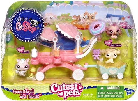 Littlest Pet Shop Cutest Pets Sunny Stroll With Babies Playset Hasbro