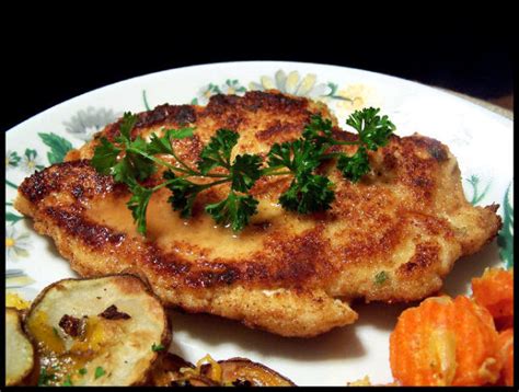 Whisk eggs, honey, dijon mustard, soy sauce, and garlic together in a bowl. Chicken Schnitzel Recipe - Food.com