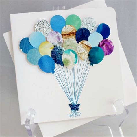 Handmade 3d Balloons Card Happy Birthday Card By Cardsbygaynor