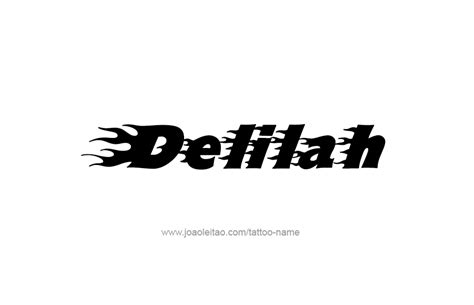 Delilah Name Tattoo Designs