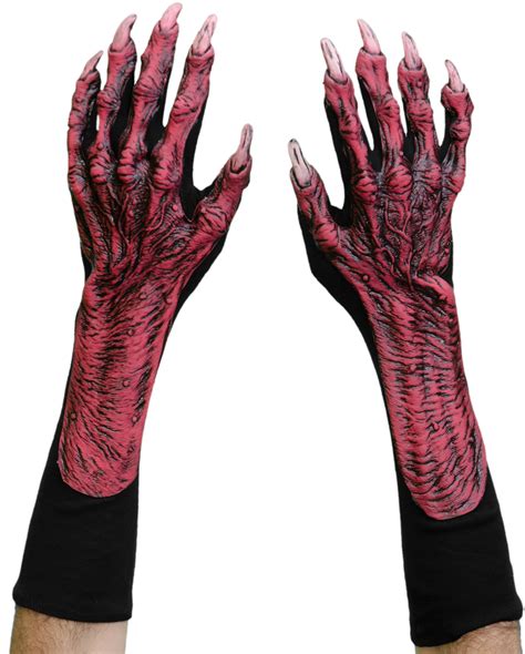 Devil Hands Deluxe Latex Hands Monster Hands Devil Hands | horror-shop.com