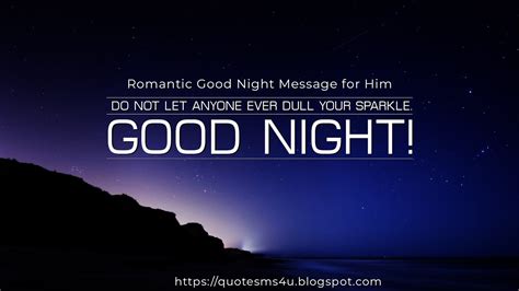 quote sms and message 50 romantic good night message for him from the heart