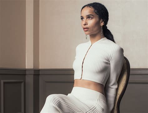 Wallpaper Zoe Kravitz Women Actress Sitting Ebony 3600x2758